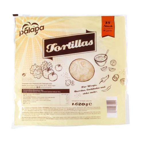 Palapa - Tortilla frisch 30 cm - 18 St - 1620 g