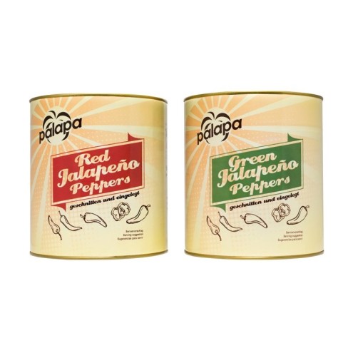 Spar Set - Jalapeno Nacho geschnitten - grün und rot - 2 x 2800 g / 1500 g (ATG)